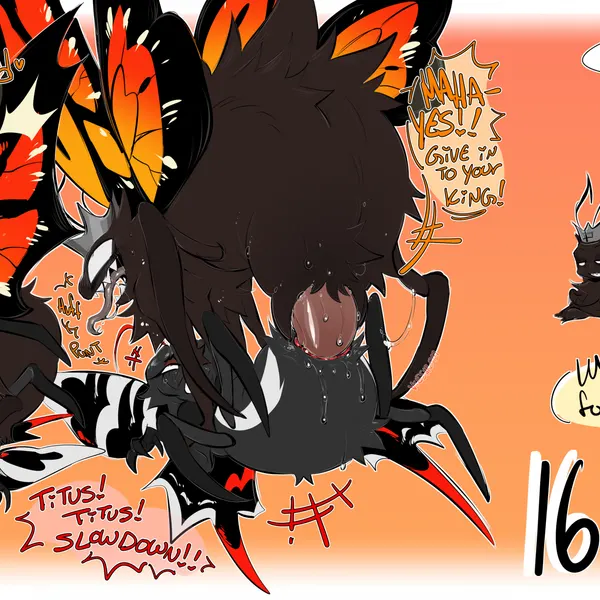 scarlet (masochistfox), titus (hoppers) (disney, hoppers (disney)) created by bileshroom