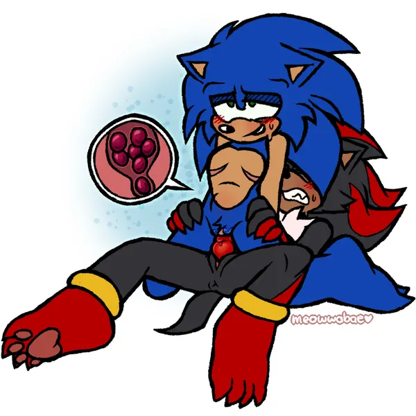 shadow the hedgehog, sonic the hedgehog (sega, sonic the hedgehog (series)) created by meowwabae