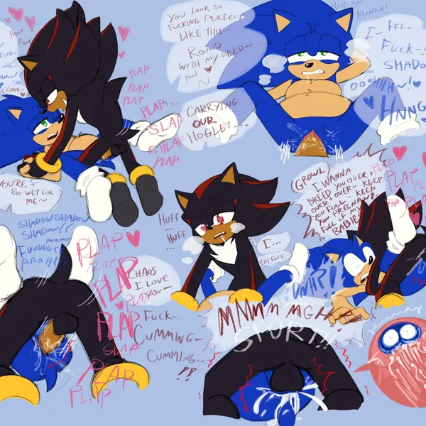 shadow the hedgehog, sonic the hedgehog (sega, sonic the hedgehog (series)) created by starrysemen