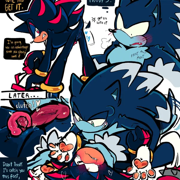 shadow the hedgehog, sonic the hedgehog, sonic the werehog (sega, sonic the hedgehog (series)) created by mercurio-shadowz