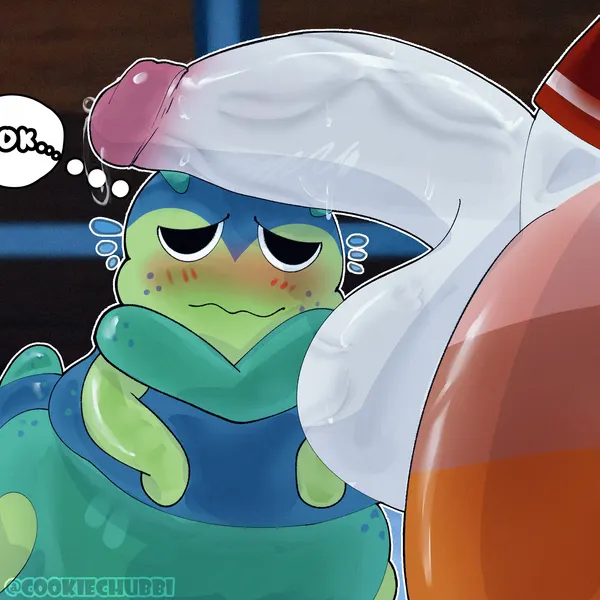 shrimpo (dandy's world), squirm (dandy's world) (blushcrunch studio, dandy's world) created by cookiechubbi