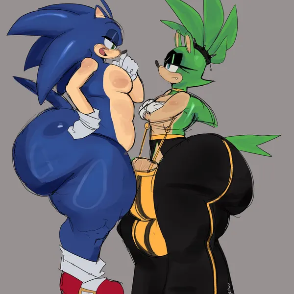 sonic the hedgehog, surge the tenrec (idw publishing, sega) created by dekubanger69, gegecchi
