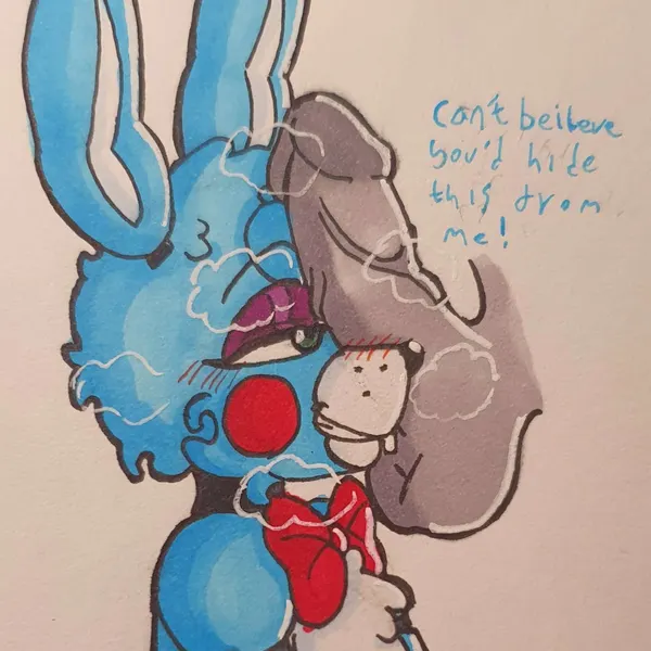 toy bonnie (fnaf) (five nights at freddy's, five nights at freddy's 2) created by justsomeidiotonline