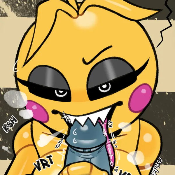 toy chica (fnaf) (five nights at freddy's, five nights at freddy's 2) created by tdtbaa