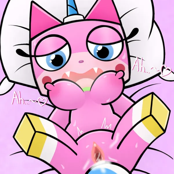 unikitty (cartoon network, lego) created by burstgale