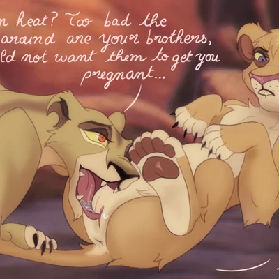 vitani (the lion king), zira (the lion king) (disney, the lion king) created by negativx