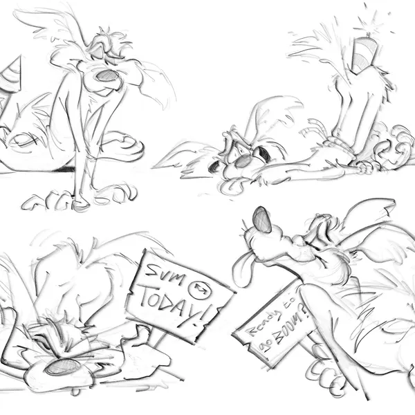 wile e. coyote (looney tunes, warner brothers) created by zepthehyerian