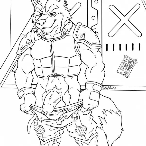 wolf o'donnell (nintendo, star fox) created by wielder13