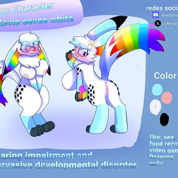 xevie eevewhite (character) (nintendo, pokemon) created by xevie eevee (artist)