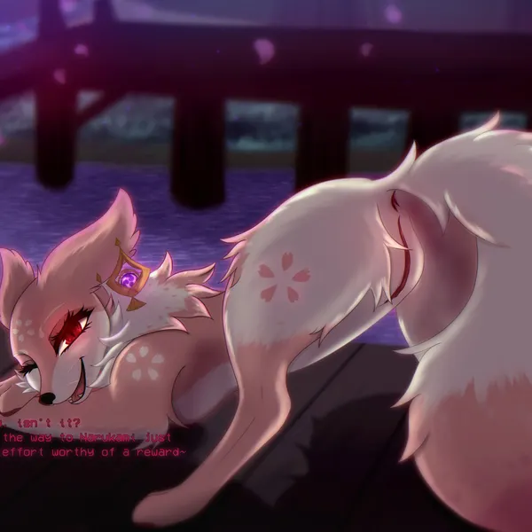 yae miko, yae miko (fox) (genshin impact, mihoyo) created by astralia