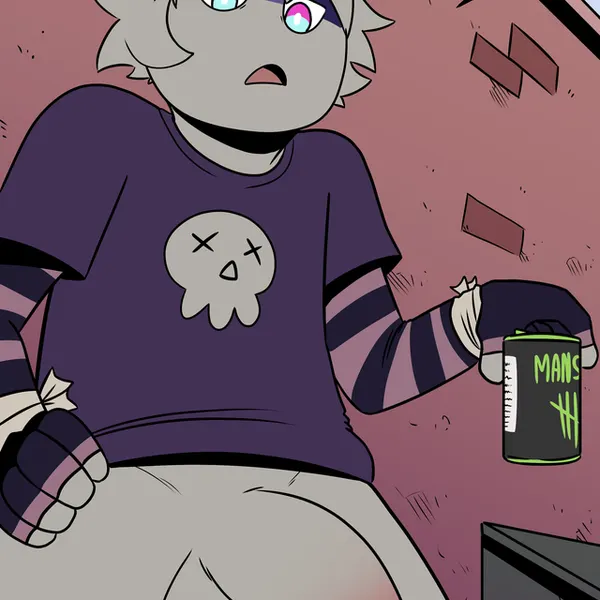 zain the raccoon (aarlog) created by t0l0k