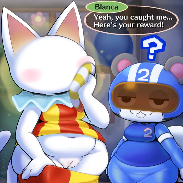 agent s (animal crossing), blanca (animal crossing) (animal crossing, nintendo) created by cherrobojo