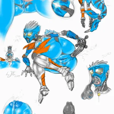 akida, gali (bionicle, lego) created by llortor