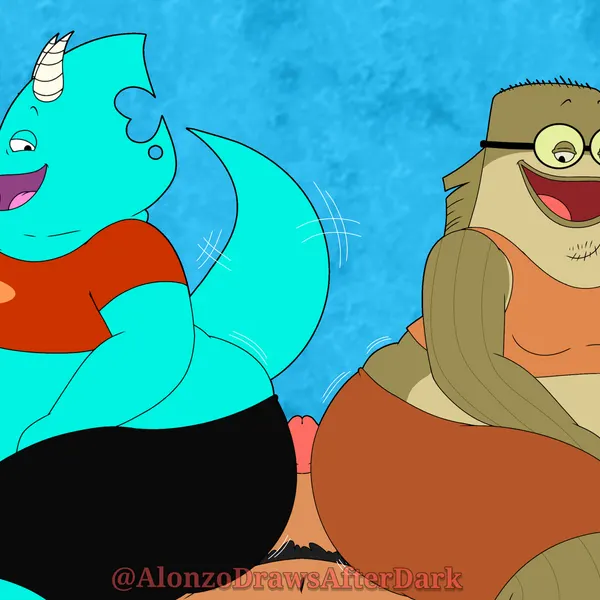 alonzo griggs (alonzodrawsafterdark), bubble bass, the collector (blinkomania) (blinkomania, nickelodeon) created by alonzodrawsafterdark