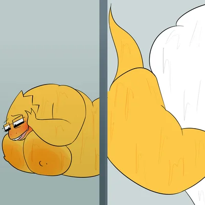 alphys, asgore dreemurr (undertale (series)) created by oxkingky