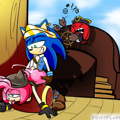 amy rose, black rose (sonic), knuckles the echidna (netflix, sega) created by voidsdroids
