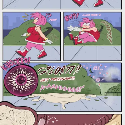 amy rose (sega, sonic the hedgehog (series)) created by redhazard