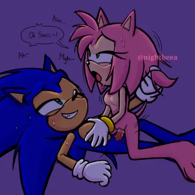 amy rose, sonic the hedgehog (sega, sonic the hedgehog (series)) created by nightbeea