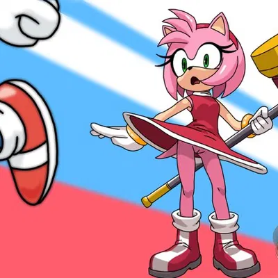 amy rose, sonic the hedgehog (sega, sonic the hedgehog (series)) created by witchchylde