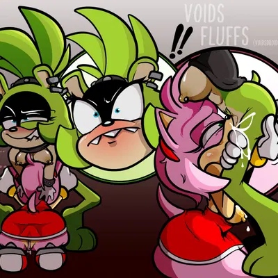 amy rose, surge the tenrec (idw publishing, sega) created by voidsdroids