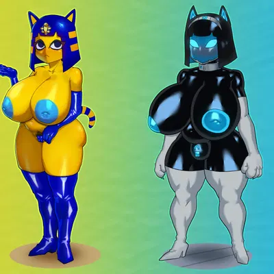 ankha (animal crossing) (animal crossing, nintendo) created by crabhorn