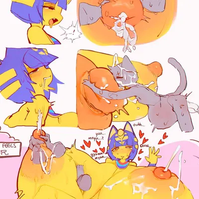 ankha (animal crossing) (animal crossing, nintendo) created by utterangle