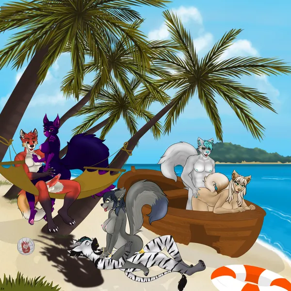 annie (evilangel art), blade (brndntylr4), dexter (dexxy~) (cast away, mythology) created by evilangel art