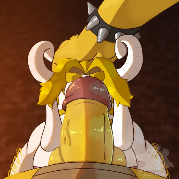 asgore dreemurr, bowser (mario bros, nintendo) created by nuknuks