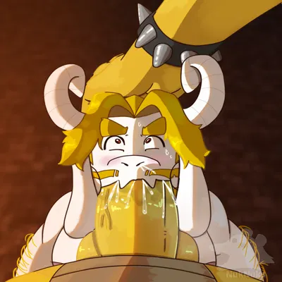 asgore dreemurr, bowser (mario bros, nintendo) created by nuknuks