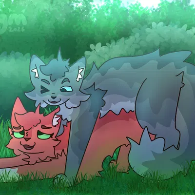 ashfur (thunderclan), squirrelstar (warriors) (warriors (book series)) created by cgm