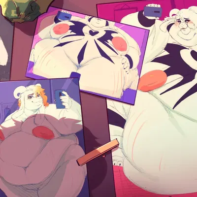 asriel dreemurr, asriel dreemurr (god form) (undertale, undertale (series)) created by meowmymyamo