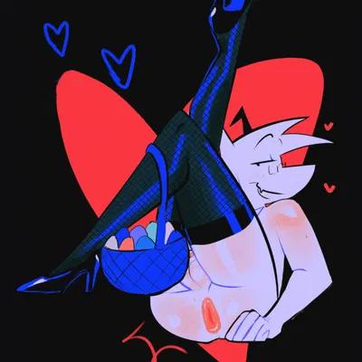 asriel dreemurr (deltarune, easter) created by witchtheghost