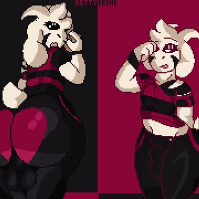 asriel dreemurr (god form) (undertale, undertale (series)) created by dettyfenik