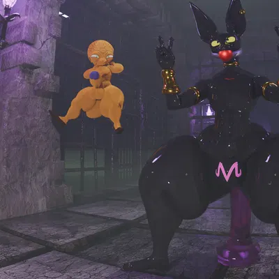 babidi, beerus (dragon ball, dragon ball super) created by oddo