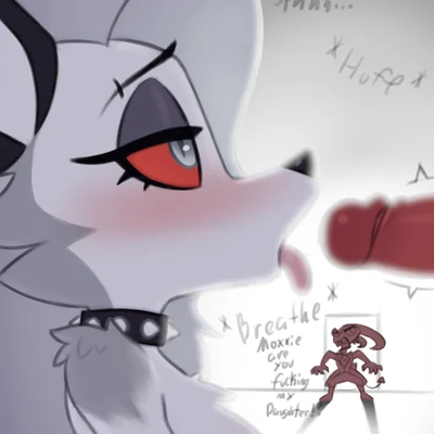 background character, blitzo (helluva boss), loona (helluva boss) (hellaverse, helluva boss) created by marbleous