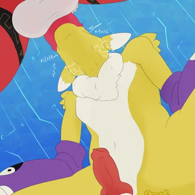 bandai namco, digimon created by bonebees