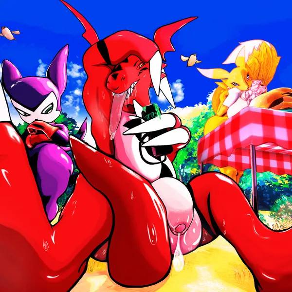 bandai namco, digimon created by michmachape