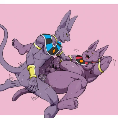 beerus, champa (dragon ball, dragon ball super) created by teastuff