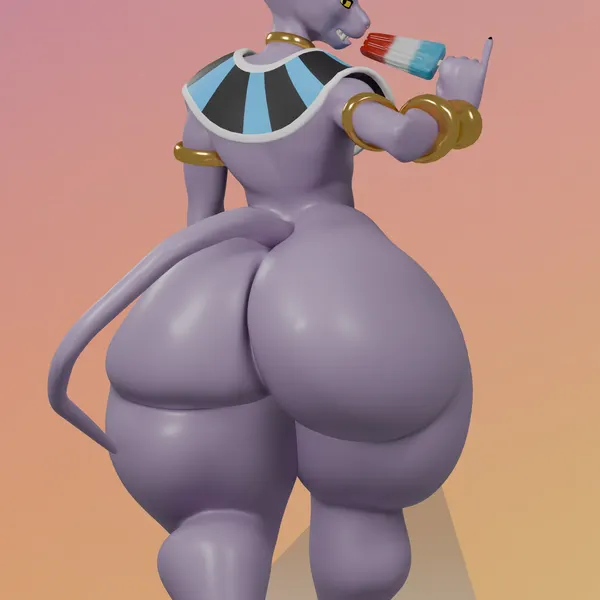 beerus (dragon ball, dragon ball super) created by oddo, popsicle