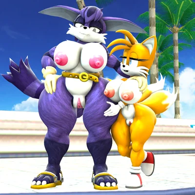 big the cat, miles prower (sega, sonic the hedgehog (series)) created by blueapple