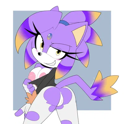 blaze the cat (sega, sonic the hedgehog (series)) created by hezaoni
