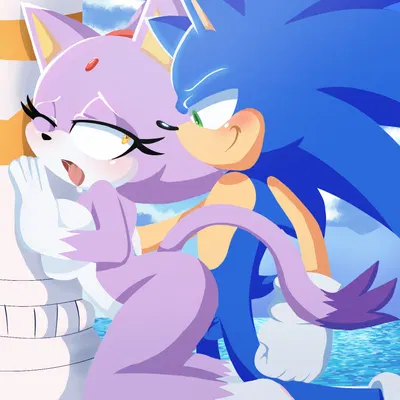 blaze the cat, sonic the hedgehog (sega, sonic the hedgehog (series)) created by flaresg art