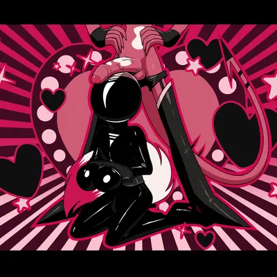 blitzo (helluva boss), demonstricen (hellaverse, helluva boss) created by stockingfan