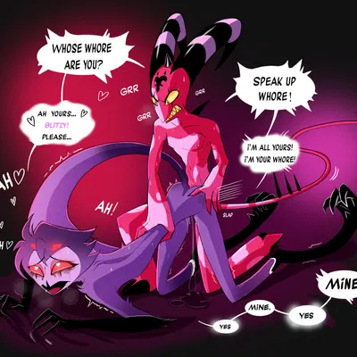 blitzo (helluva boss), stolas (helluva boss) (hellaverse, helluva boss) created by wife maslo