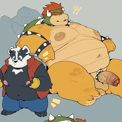 bowser, bradley (bradley the badger) (bradley the badger (game), mario bros) created by quanjiang
