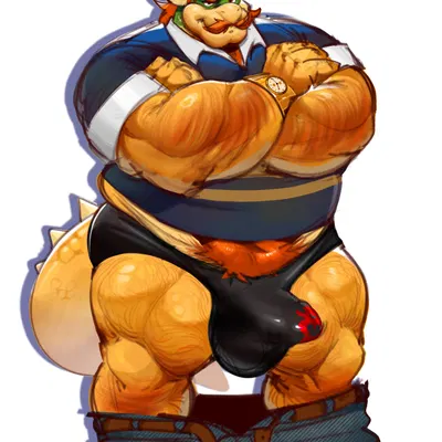 bowser (mario bros, nintendo) created by tigertimeworks