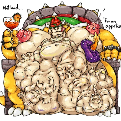 bowser (mario bros, nintendo) created by wngrve