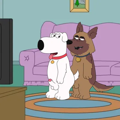 brian griffin, bullet (paradise pd) (family guy, netflix) created by unclejock