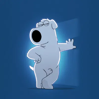 brian griffin (family guy) created by letodoesart