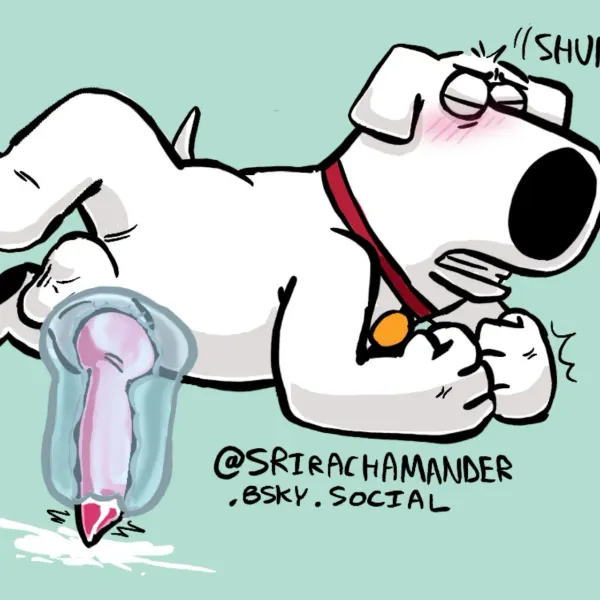 brian griffin (family guy) created by srirachamander